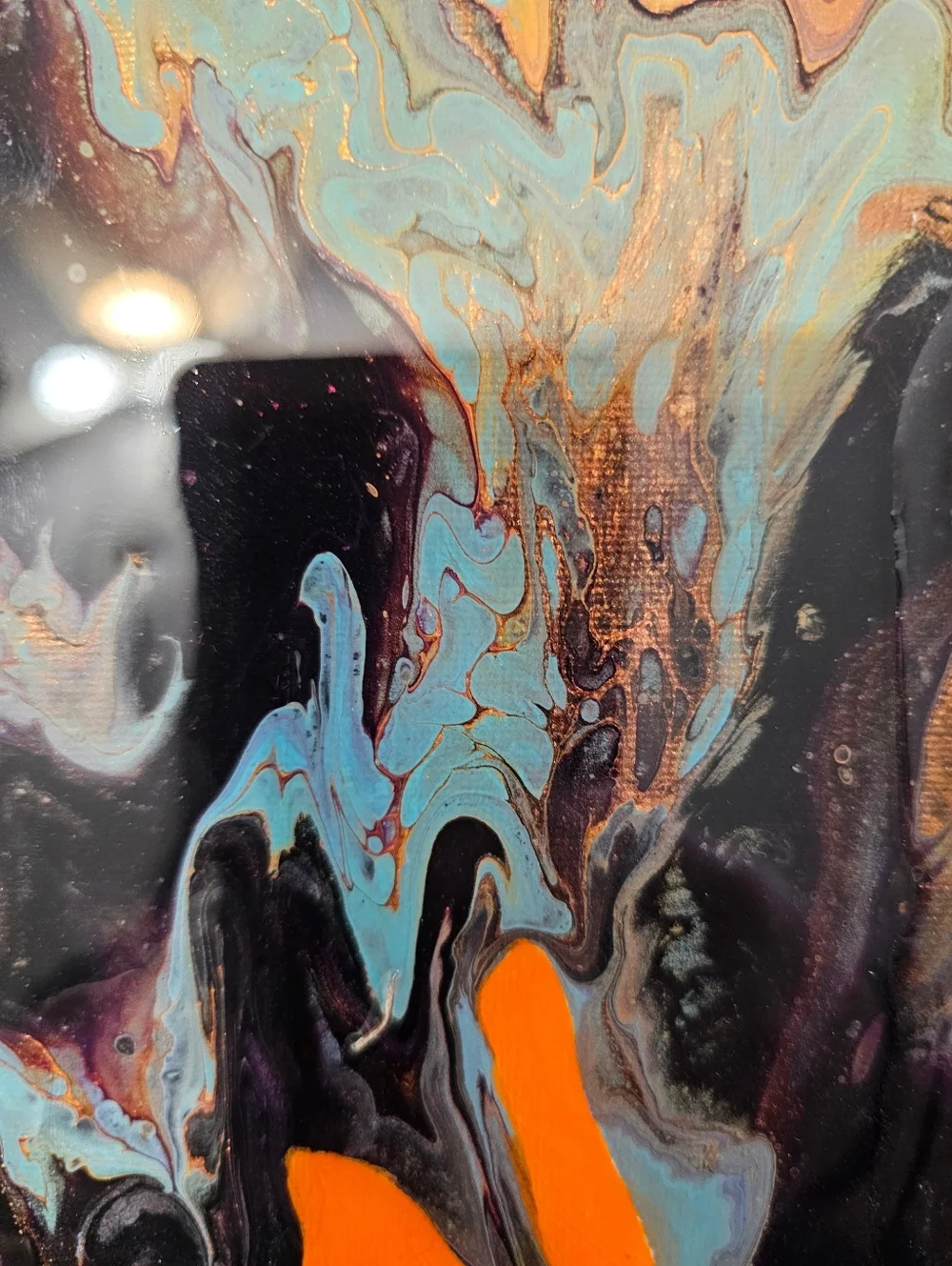 Abstract Resin Drip Painting Canvas - 12x16